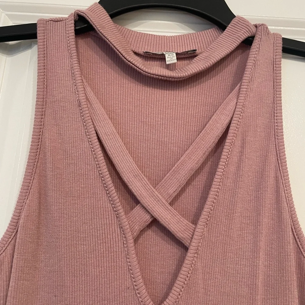 Charlotte Russe Mauve Sleeveless Mini Dress - Picture 3 of 4